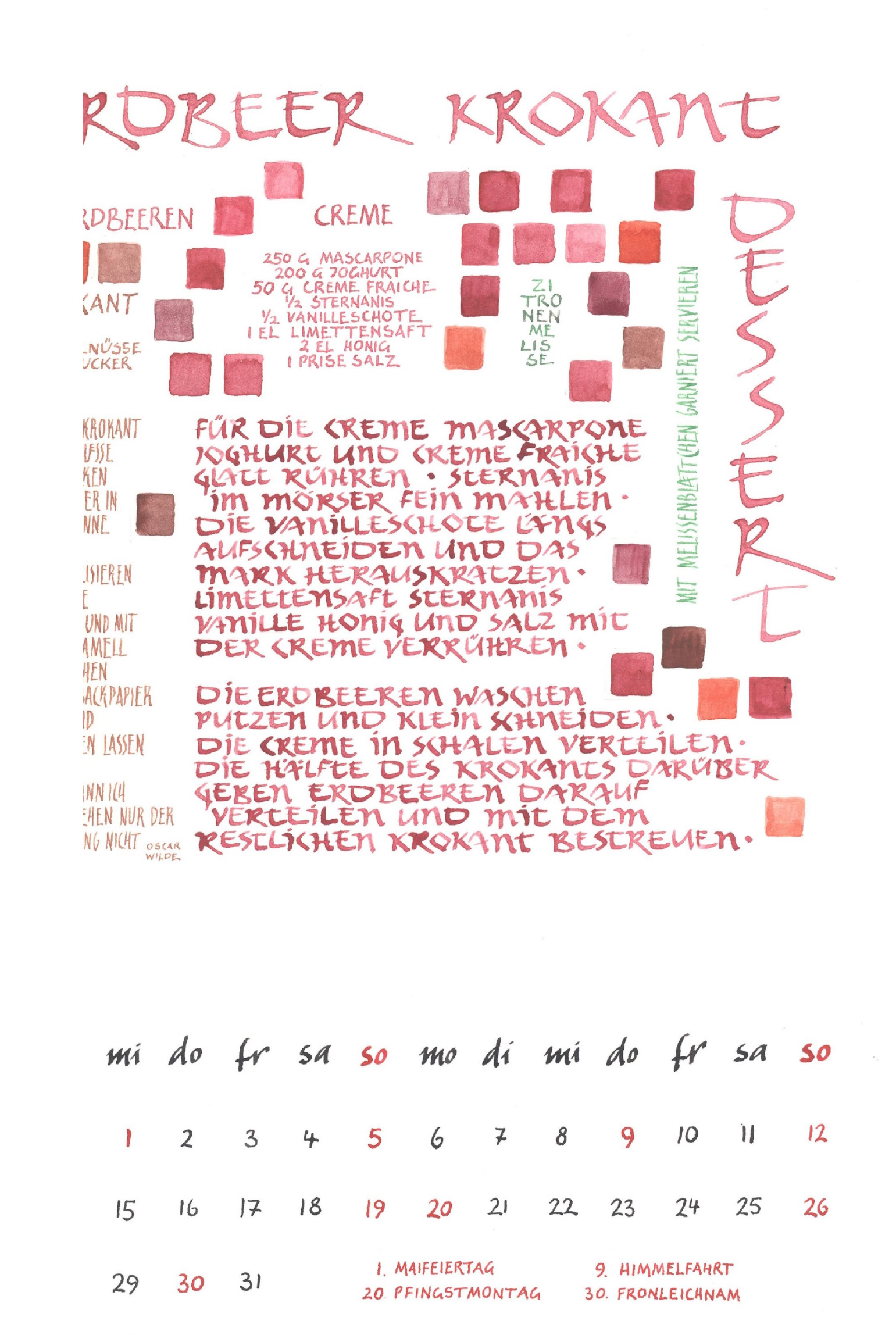 Bärbel Schulz - Kalender 2024 (Kalligrafie/Kalligraphie & Schreibkunst)